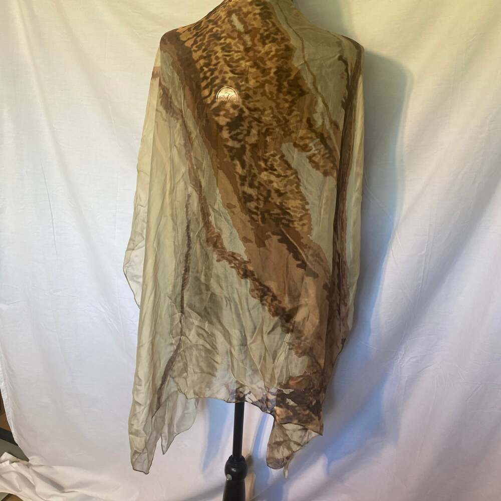 Cape Maison Margiela‎ Multicolour One Size Silk Viscose NWT - Picture 3 of 6